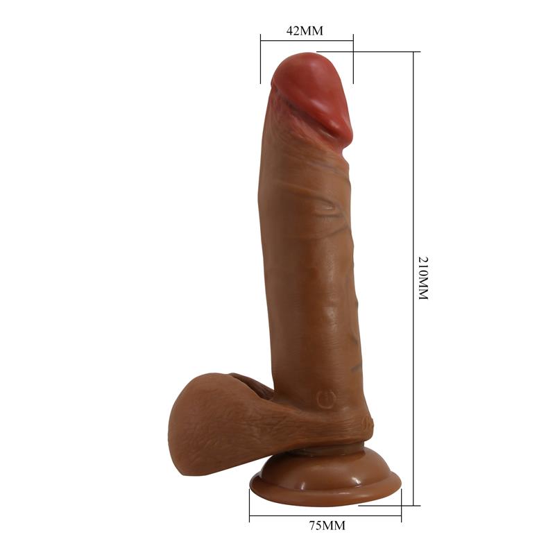 Abel Vibrador Realista con Rotación y Thrusting