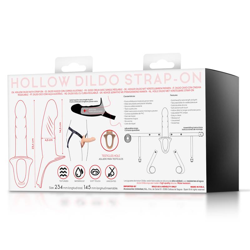 Action — Arnés strap-on con dildo hueco, talla S, imagen 11