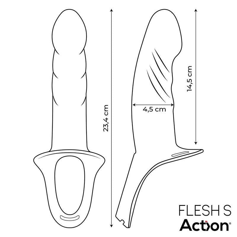 Action — Arnés strap-on con dildo hueco, talla S, imagen 9