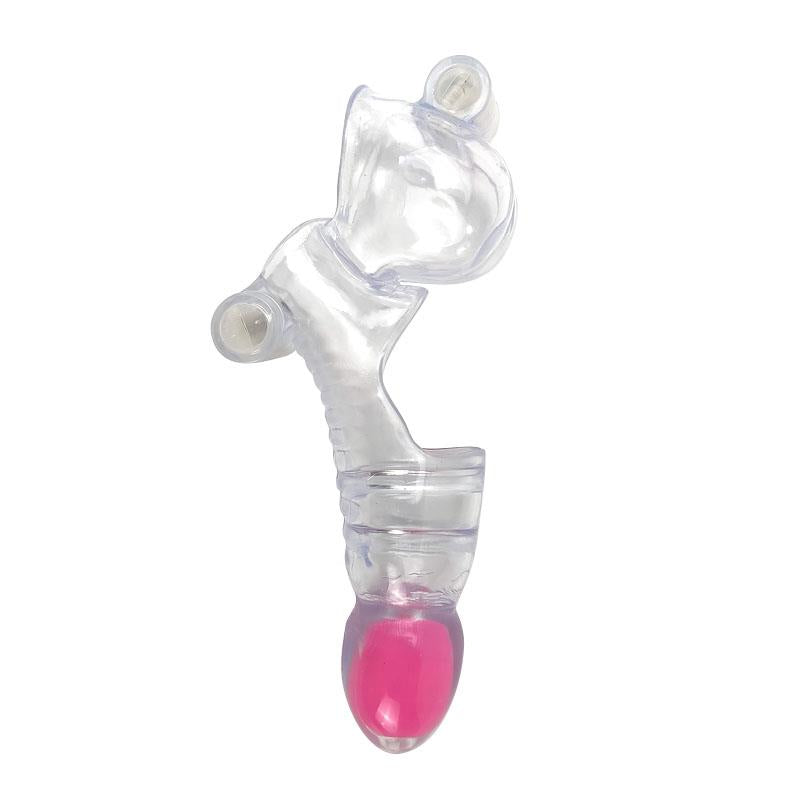 Funda para el Pene y Testículos 3 Balas Vibradoras Transparente, imagen 2