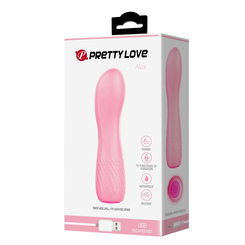 Alice Vibrador 12 funciones Rosa Claro 9