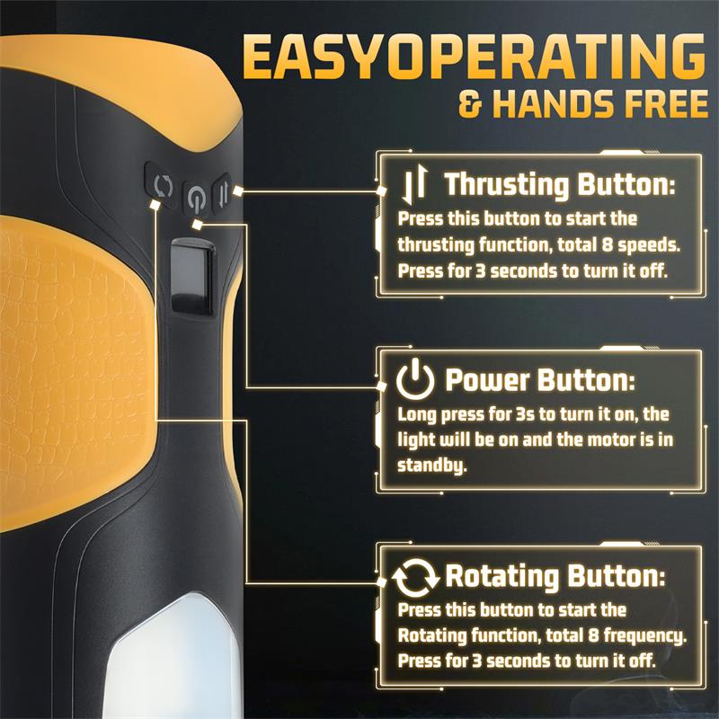 Alston Masturbador con Thrusting y Rotación