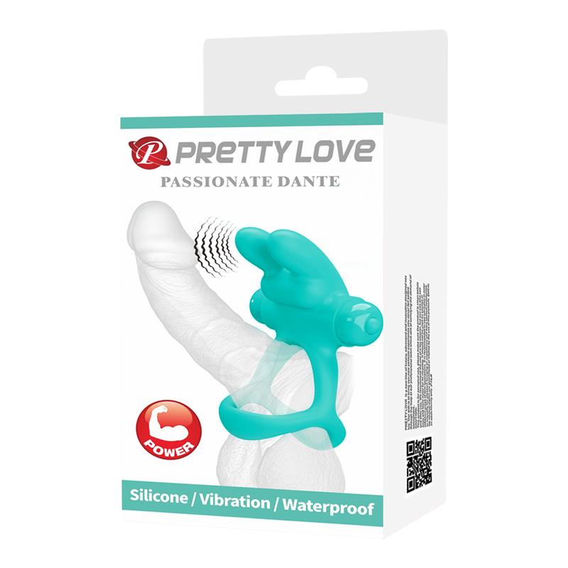 Anillo para el Pene con Vibración Passionate Dante Verde 10