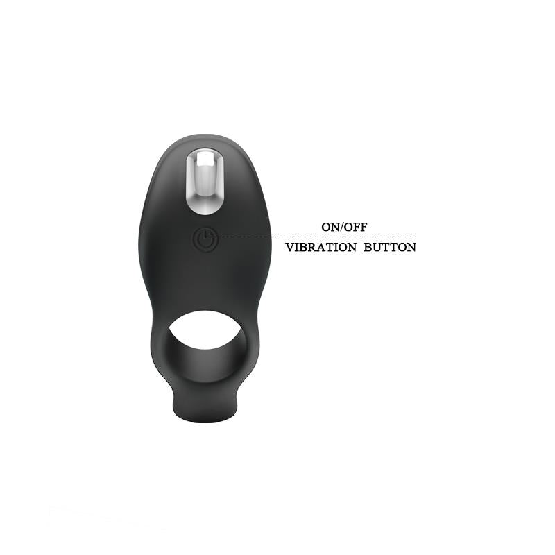 Anillo para el Pene con Vibración USB Silicona 8