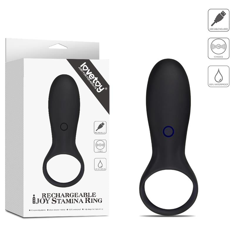 Anillo para el Pene iJoy Stamina Ring USB Negro 7