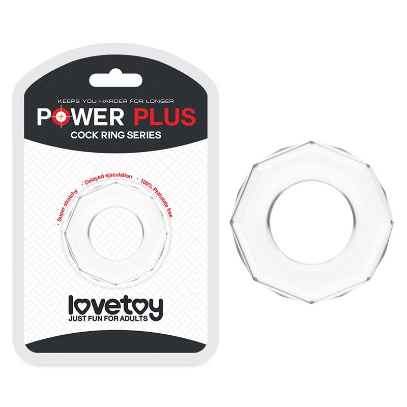 Anillo para el Pene Power Plus Transparente 6