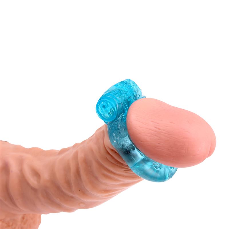 Anillo para el Pene y Vibracion 1.8 cm Azul 5