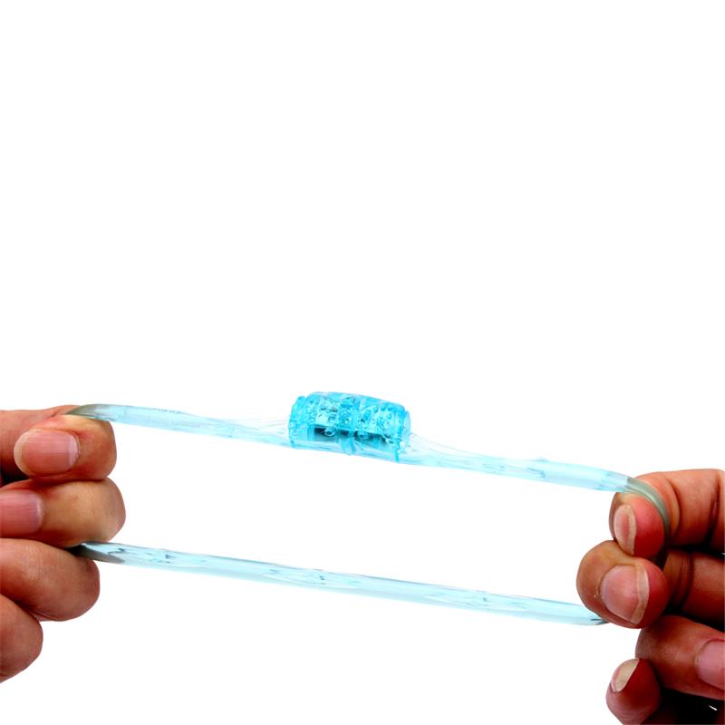Anillo para el Pene y Vibracion 1.8 cm Azul 3