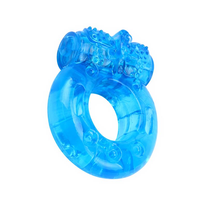 Anillo para el Pene y Vibracion 1.8 cm Azul 7