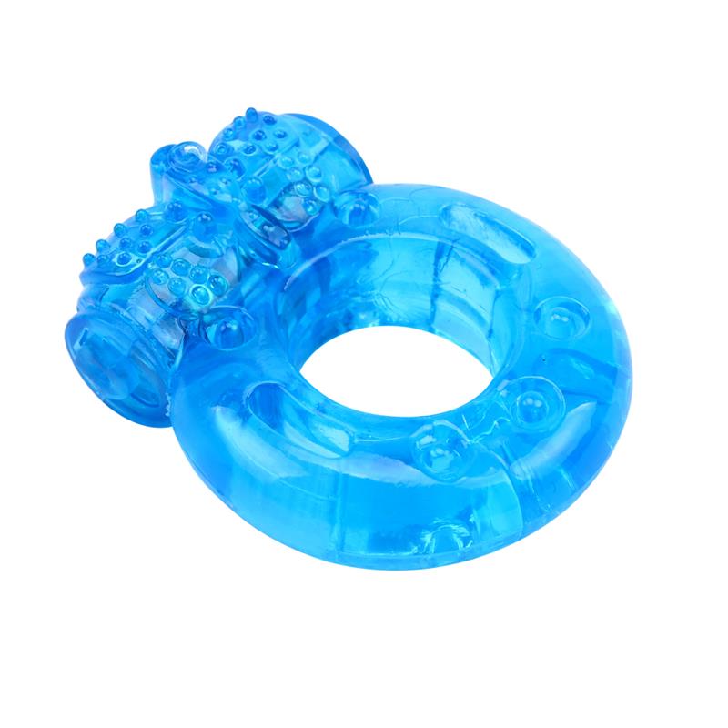 Anillo para el Pene y Vibracion 1.8 cm Azul 6