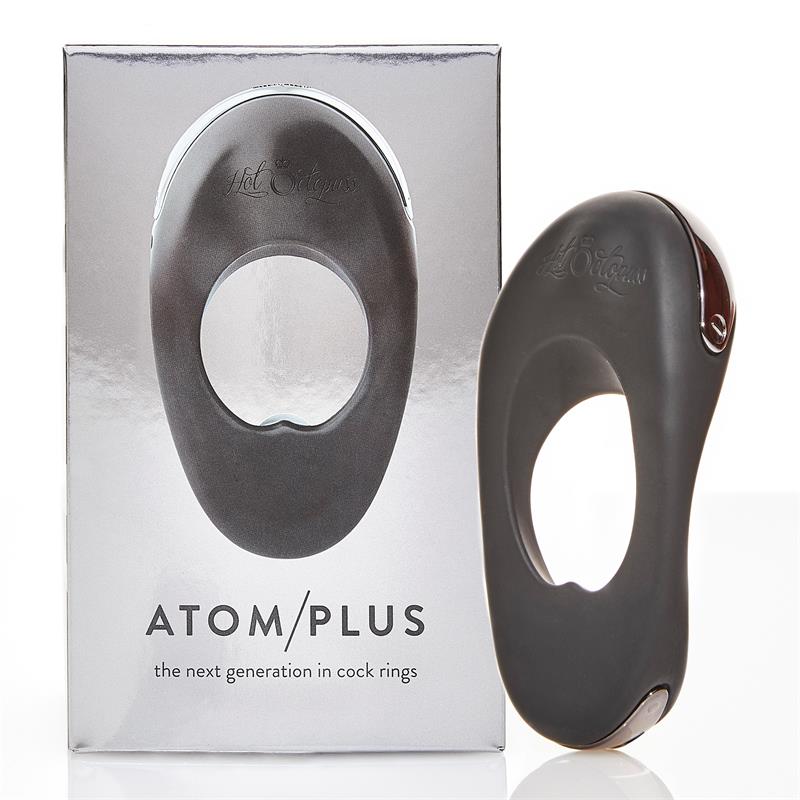 Anillo Vibrador Atom Plus Estimulación Perianal Negro 12