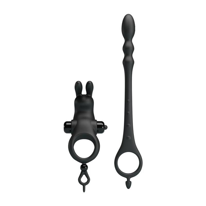 Anillo Vibrador con Cadena Anal Desmontable 4