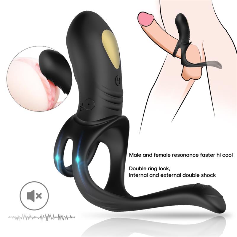 Anillo Vibrador con Estimulación Perianal 3