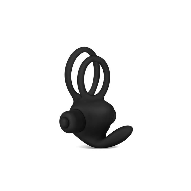 Anillo Vibrador Doble Power Clit Duo Negro 3