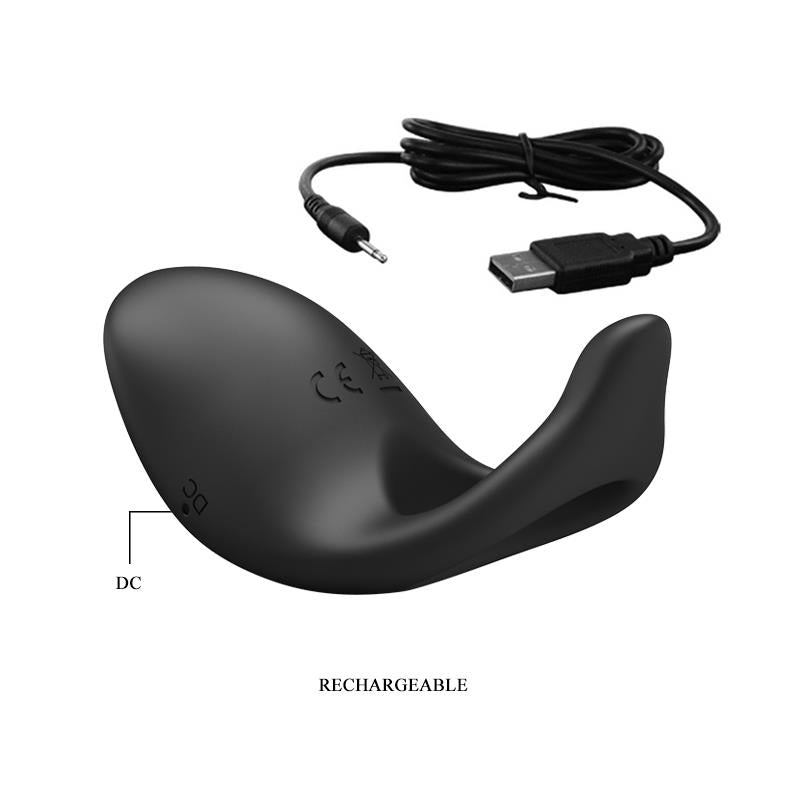 Anillo Vibrador Gemma USB Silicona Negro 5
