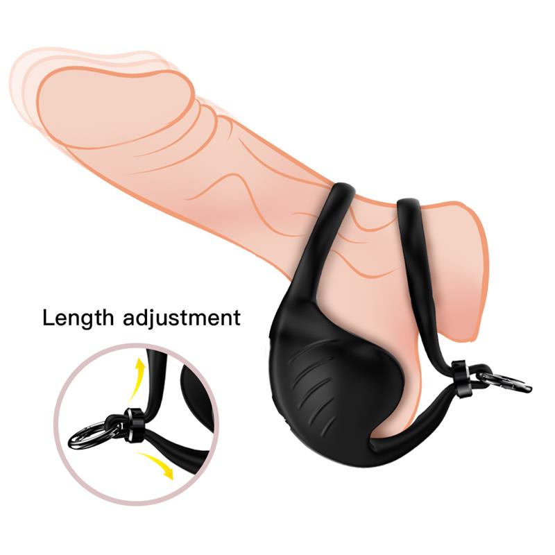 Anillo Vibrador para Pene y Testículos Ajustable 6