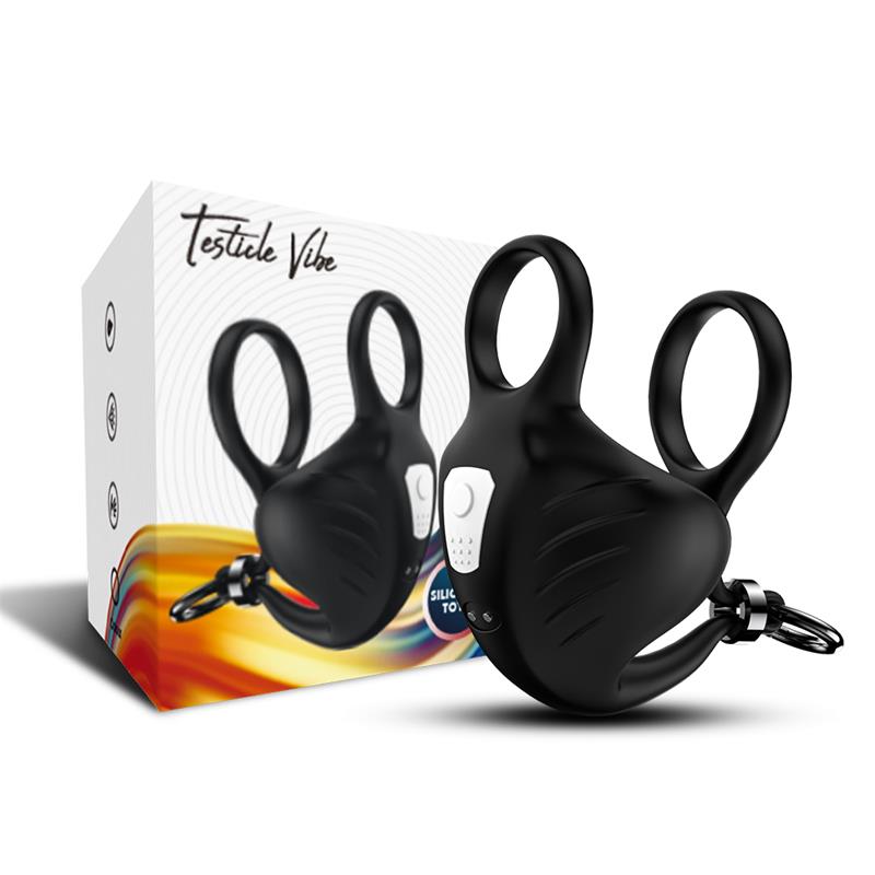 Anillo Vibrador para Pene y Testículos Ajustable 3