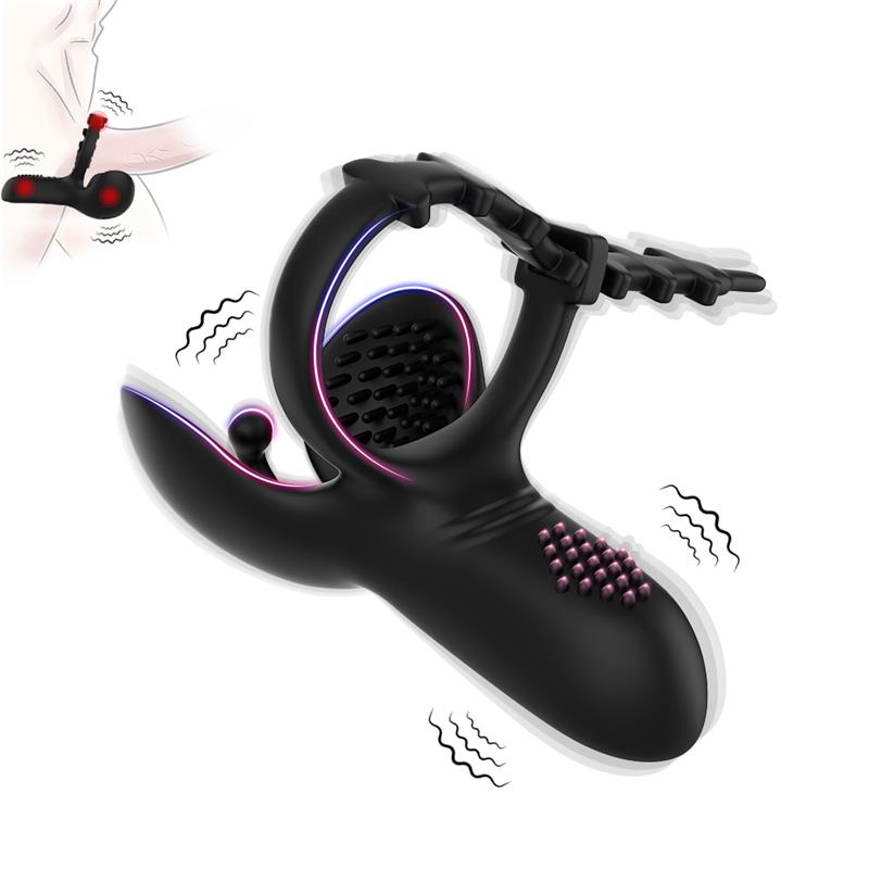 Anillo Vibrador para Pene y Testículos Ajustable 2