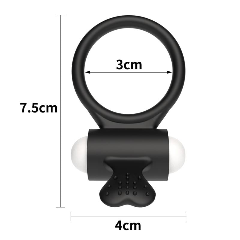 Anillo Vibrador Power Clit Negro 6