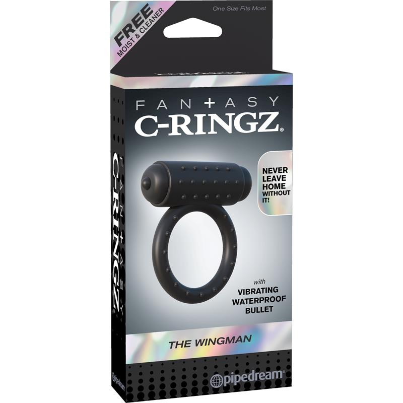 Anillo Vibrador Wingman Negro