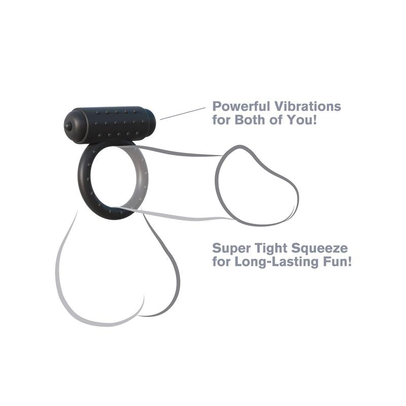 Anillo Vibrador Wingman Negro