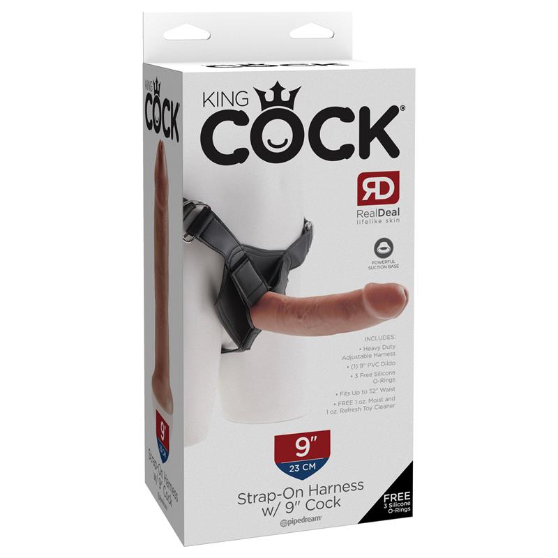 Arnés Ajustable con Dildo 9 Bronceado