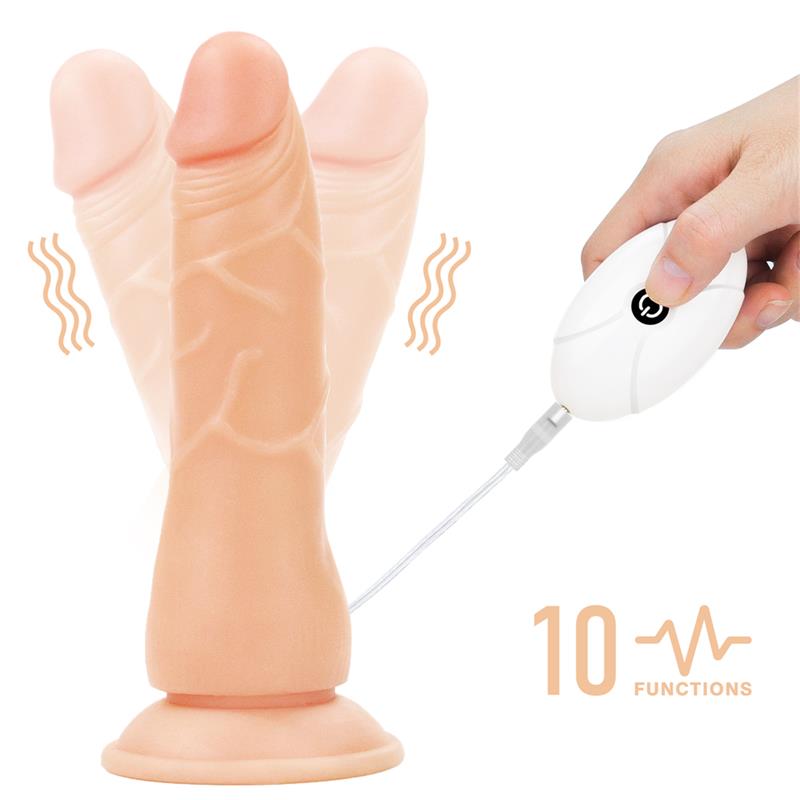 Arnés con Dildo con Vibración y Control Remoto 7.5 10