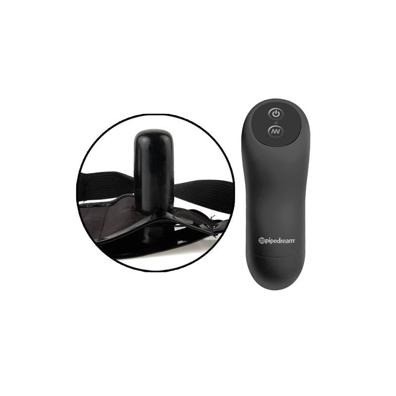 Arnés con Dildo con Vibración y Control Remoto Púrpura