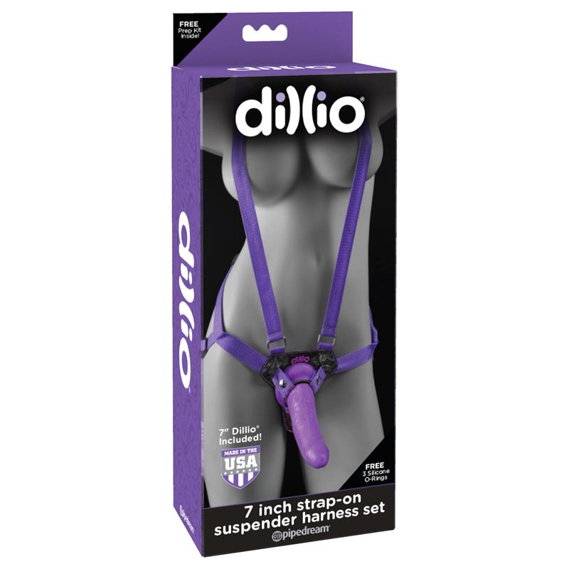 Arnés con Dildo de 19 cm Color Púrpura