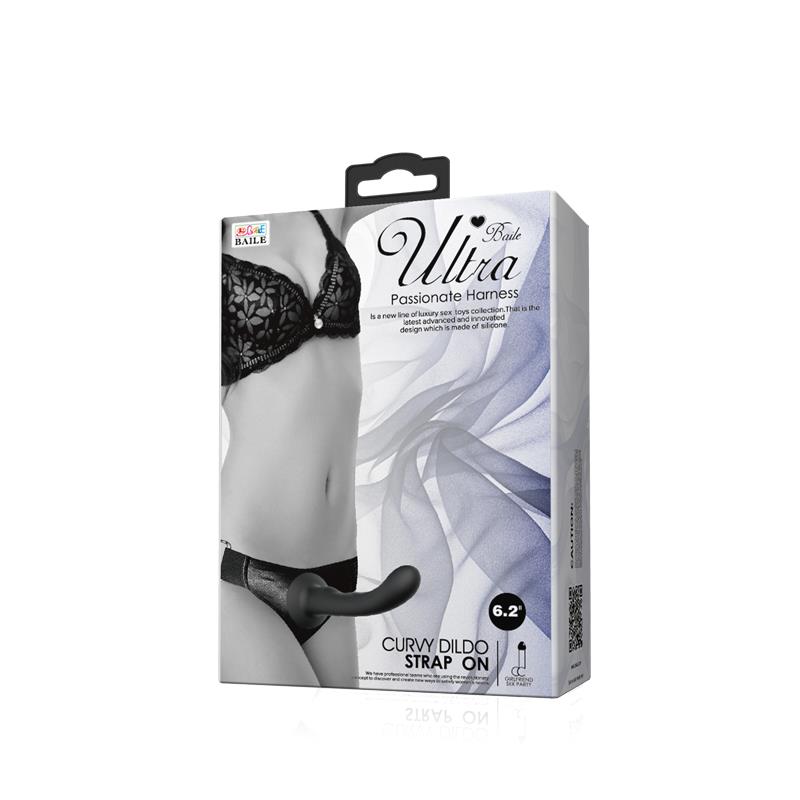 Arnés con Dildo de Silicona Negro 7