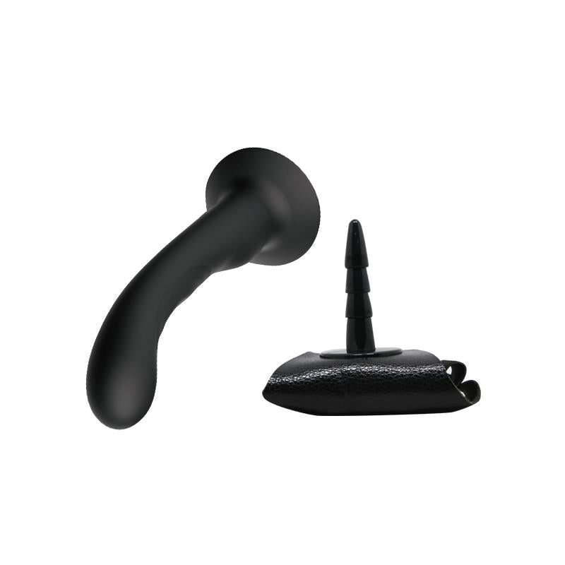Arnés con Dildo de Silicona Negro 5