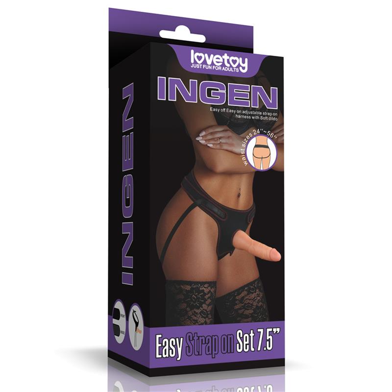 Arnés con Dildo Easy Strapon 7.5 12