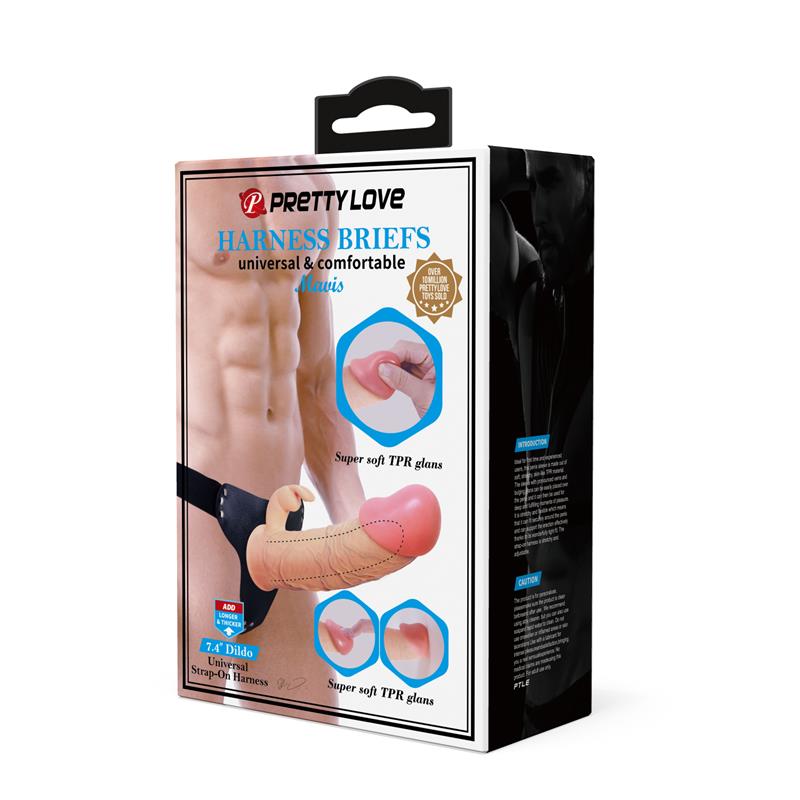 Arnés con Dildo Hueco 19 cm Mavis