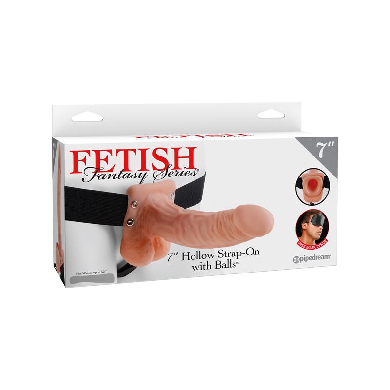 Arnés con Dildo Hueco 7 Natural