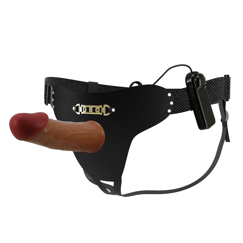Arnés con Dildo Hueco y Vibración con Control Remoto Starks 5