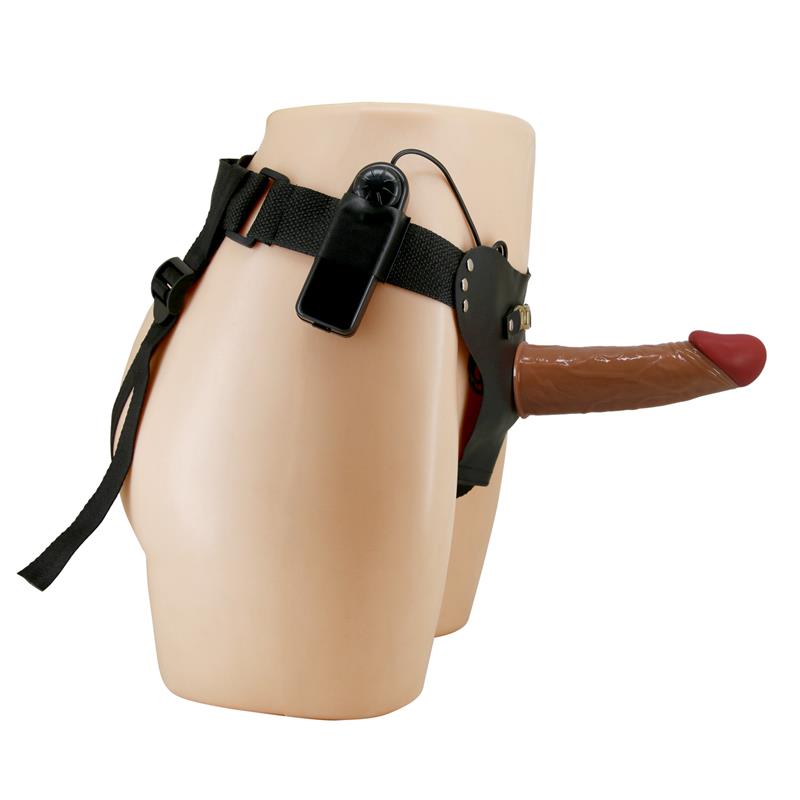 Arnés con Dildo Hueco y Vibración con Control Remoto Starks 3
