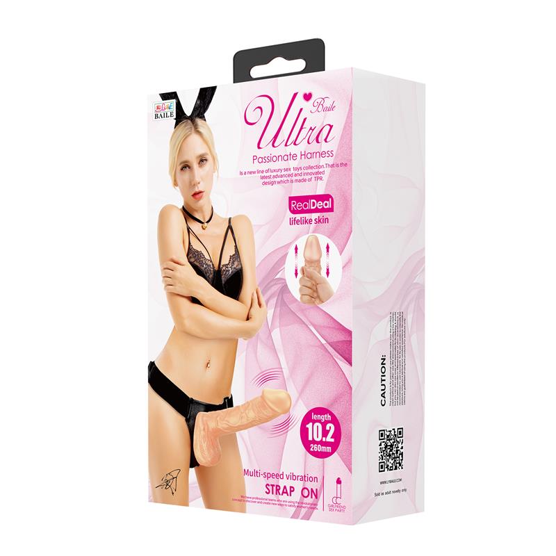 Arnés con Dildo y Vibración 7.6