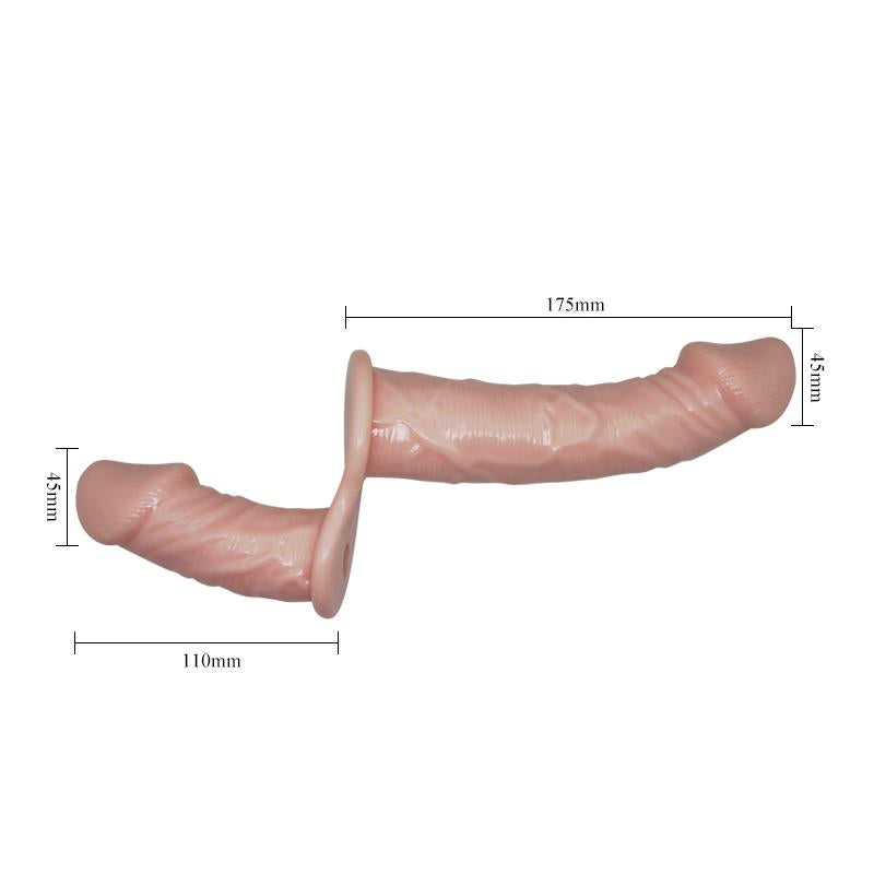 Arnés Dildo Doble con Vibración Natural 8