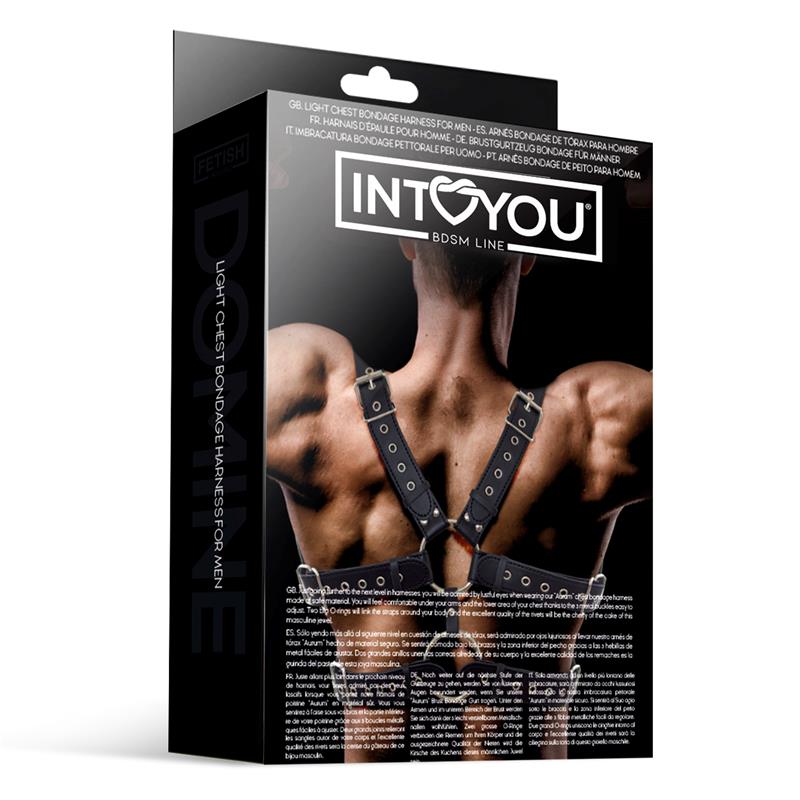 Aurum Arnés Masculino para Bondage Cuero Vegano 5