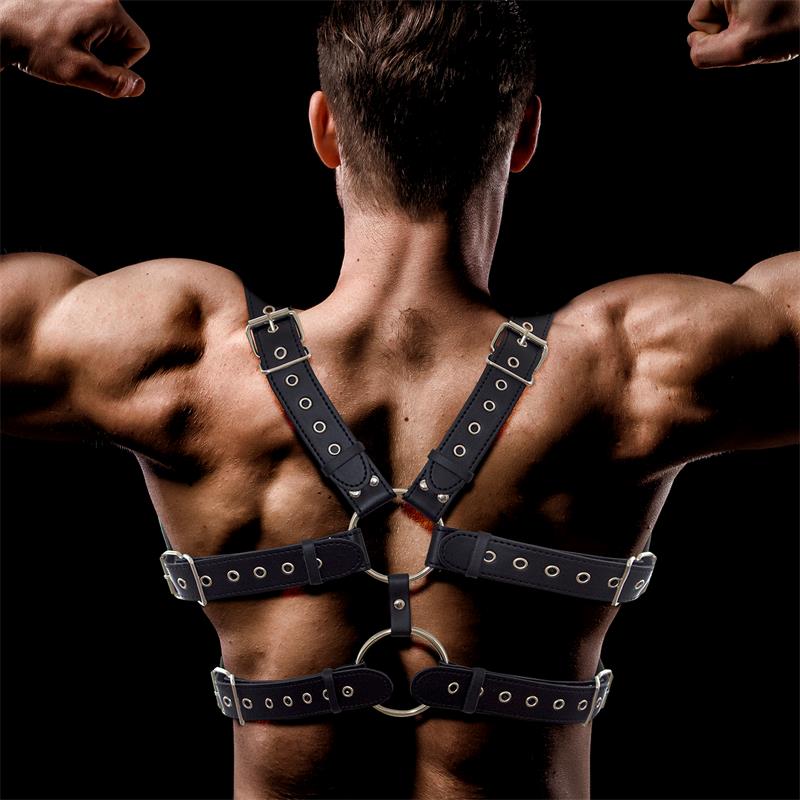 Aurum Arnés Masculino para Bondage Cuero Vegano 3