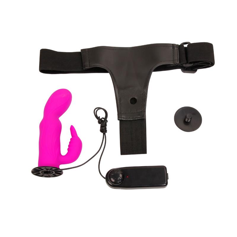 Baile Arnés con Dildo Púrpura 15 cm 5