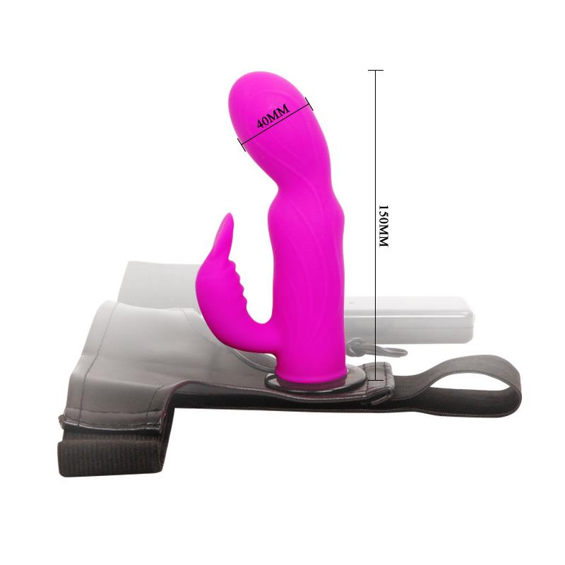 Baile Arnés con Dildo Púrpura 15 cm 6