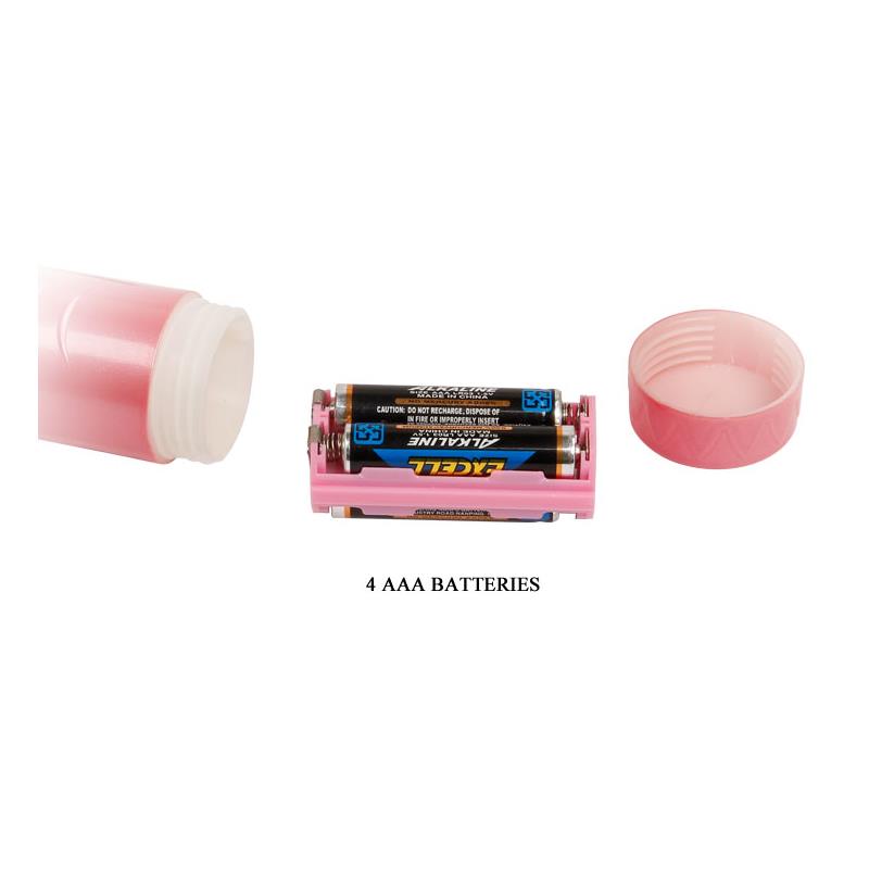 Baile Arnés con Dildo Vibrador Rosa 18 cm 8