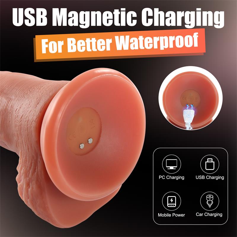 Baird Dildo con Thrusting y Vibración 8.07