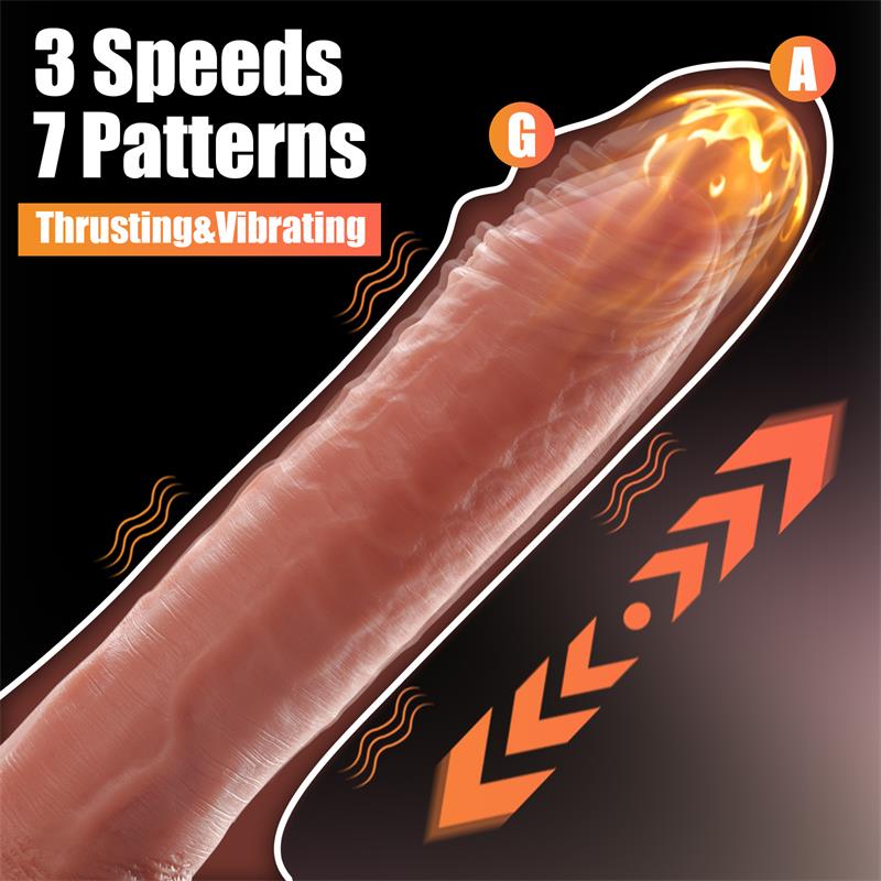 Baird Dildo con Thrusting y Vibración 8.07