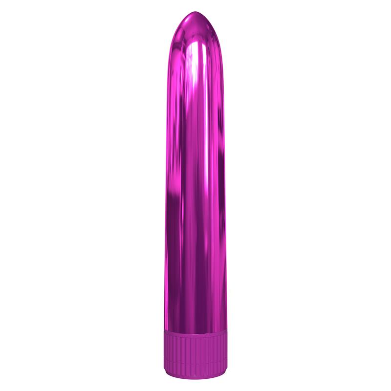 Bala Vibradora Rosa Metálico 18 cm