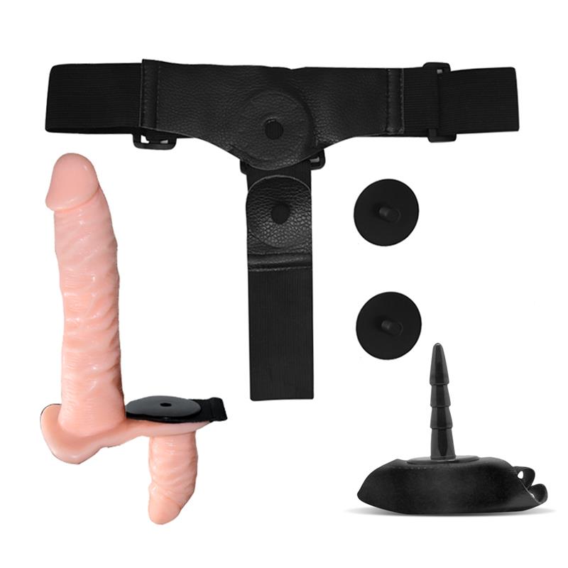 Batek Arnés con Dildo Doble Desmontable, Punto G y Vibración Control Remoto 4