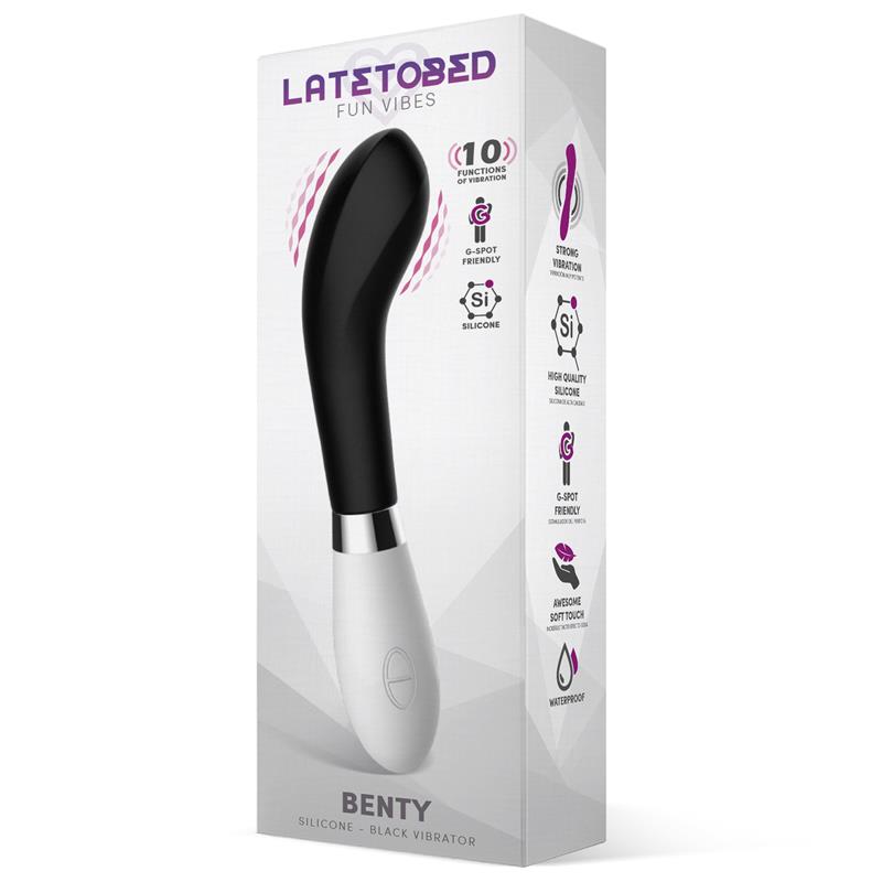 Benty Vibrador Silicona Negro 2
