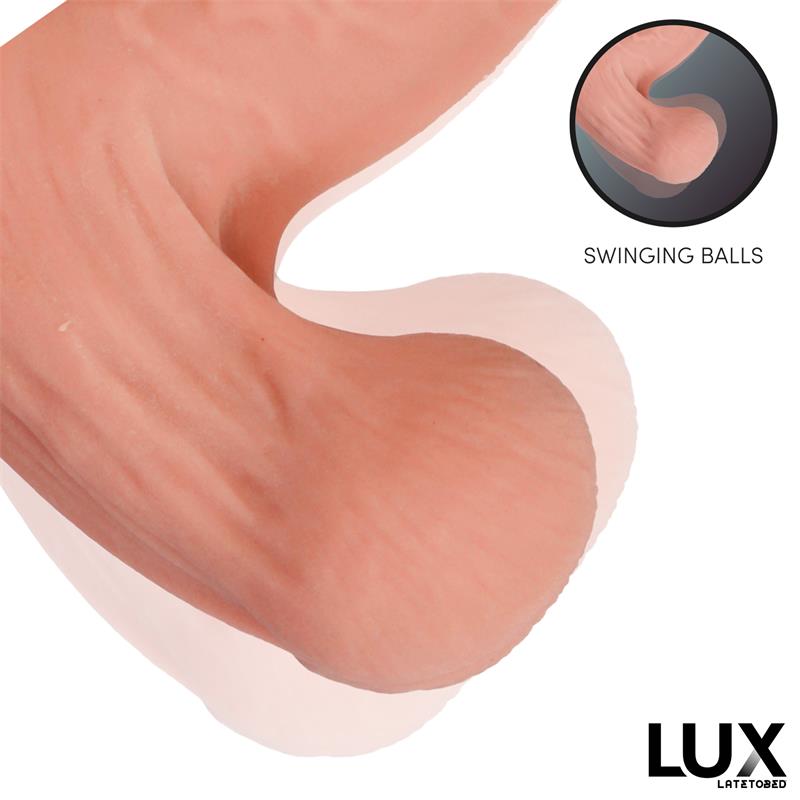 Bernd Dildo Triple Densidad con Testículos Oscilantes 9.2