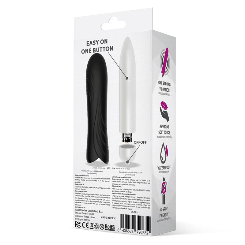 Bilie Bala Vibradora Easy Quick Silicona Negro 3